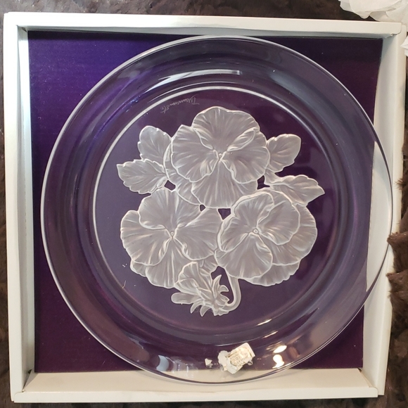 2 Vinardi Crystal Art Engraving Plates (2) - Picture 5 of 5